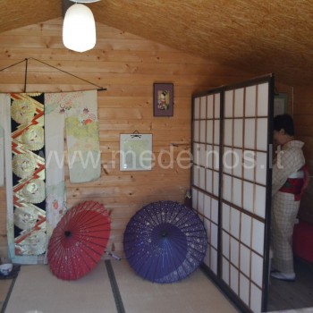 Japoniškojo sodo Kretingos rajone arbatos namelis